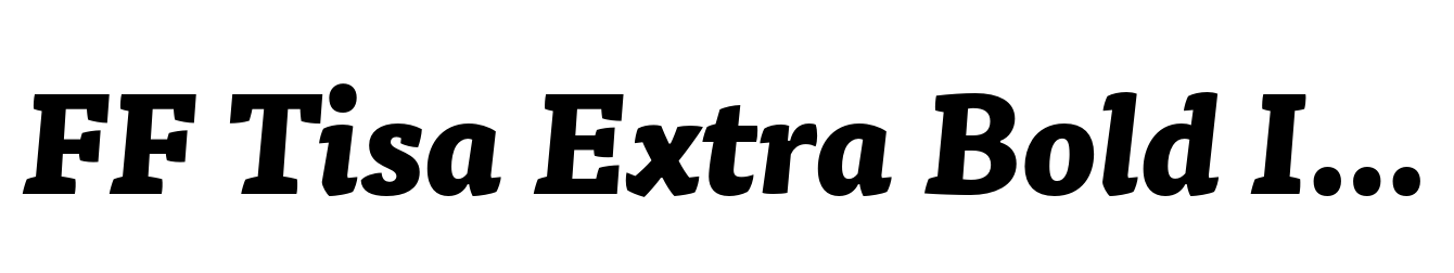 FF Tisa Extra Bold Italic